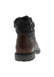 Thumbnail Bottines noires à talon décroché bas avec des lacets ronds et un zip latéral - Image 4