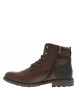 Thumbnail Bottines cognac à talon décroché bas avec des lacets ronds et un zip latéral - Image 3