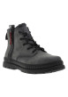 Thumbnail Bottines grises avec semelle à talon plat pourvues de lacets et zip latéral