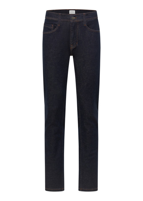 Jean Oregon en coton brut à coupe slim pourvu d'une fermeture à zip et bouton