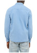 Thumbnail Chemise Duver en coton ciel à coupe droite pourvue d'un col à revers - Image 3