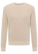 Thumbnail Pull Edward en coton beige à coupe droite pourvu d'un col rond