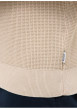 Thumbnail Pull Edward en coton beige à coupe droite pourvu d'un col rond - Image 4