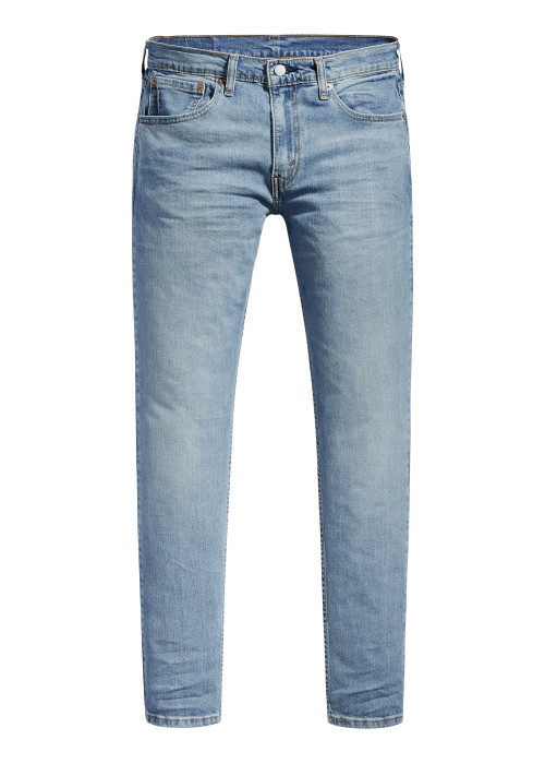 Jean 512® Slim Taper en coton bleu clair uni avec une coupe slim