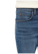 Thumbnail Jean Tramper en coton bleu à coupe droite pourvu d'une fermeture à zip et bouton - Image 4