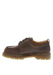 Thumbnail Mocassins Lowell en cuir marron à talon plateau pourvus de lacets ronds - Image 3
