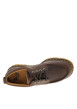 Thumbnail Mocassins Lowell en cuir marron à talon plateau pourvus de lacets ronds - Image 5