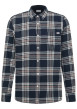 Thumbnail Chemise Eastbridge en coton marine à coupe droite pourvue d'un col à revers