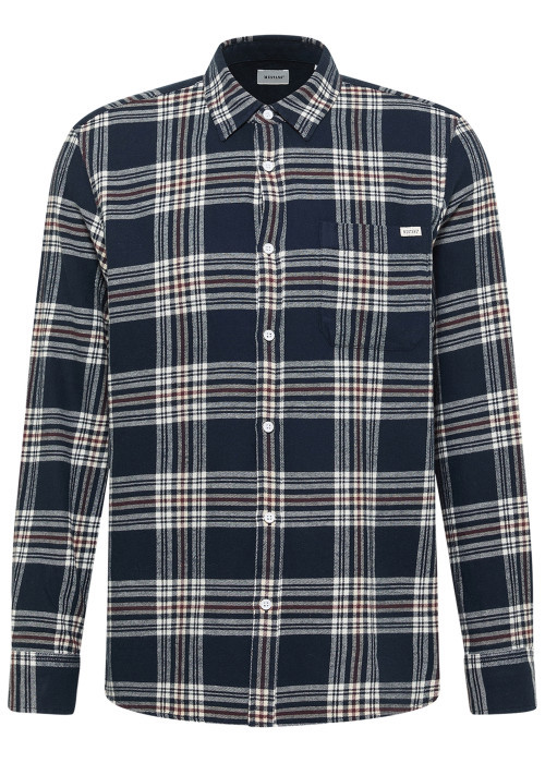 Chemise Eastbridge en coton marine à coupe...