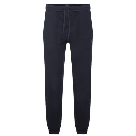 Jogging noir en coton uni avec une coupe slim