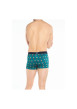 Thumbnail Boxer vert fantaisie en coton moulant - Image 2