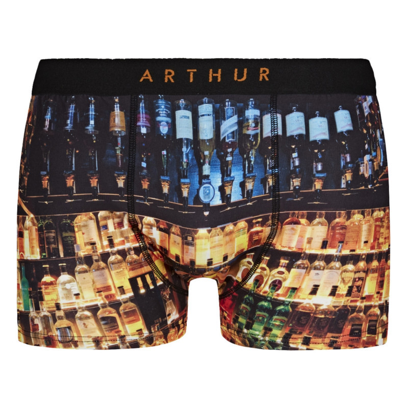 Arthur - Boxer Multicolore Fantaisie En Coton Moulant - Multicolore