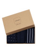 Thumbnail Coffret de chaussettes hautes en coton mélangé marine coupe haute rayées, à pois et unies - Image 3