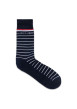 Thumbnail Coffret de chaussettes hautes en coton mélangé marine coupe haute rayées, à pois et unies - Image 5