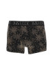 Thumbnail Lot de 2 Boxers classique en coton noir imprimé avec une coupe fermée - Image 2