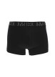 Thumbnail Lot de 2 Boxers classique en coton noir imprimé avec une coupe fermée - Image 4