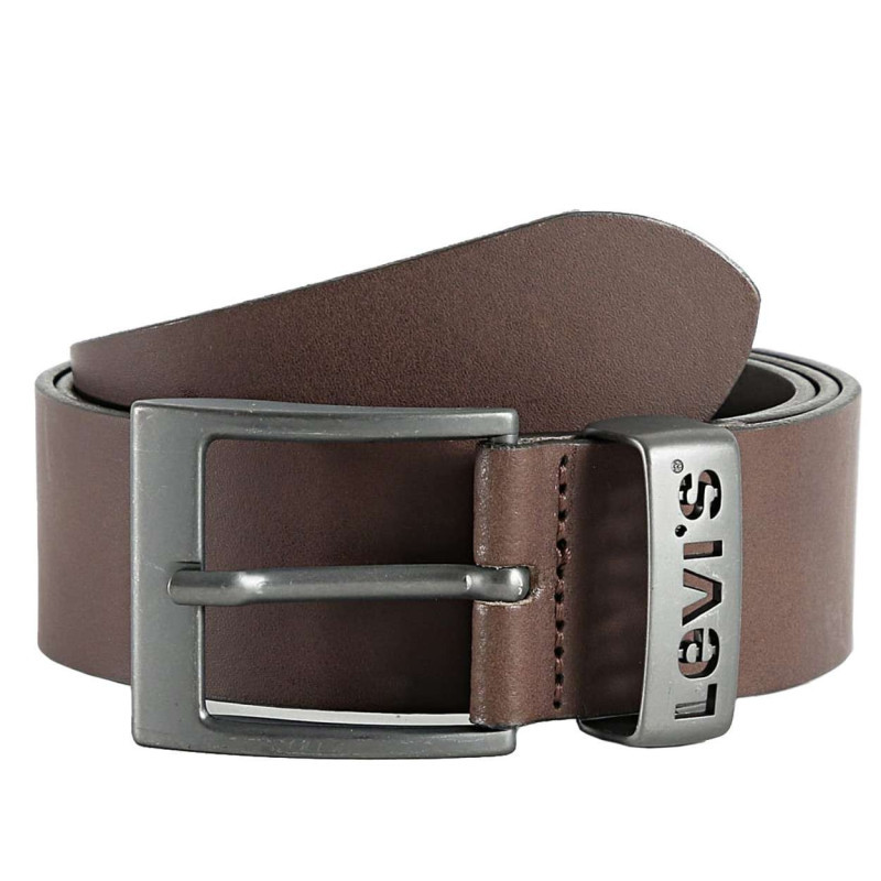 Levi's® Acc. - Ceinture Avec Fermeture Boucle Carré Et Passant Gravé Avec Nom De La Marque - Marron Levi's® Acc. - Ceinture Avec Fermeture Boucle Carré Et Passant Gravé Avec Nom De La Marque - Marron