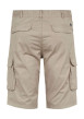 Thumbnail Short cargo en coton beige uni coupe regular fit avec quatre poches - Image 2