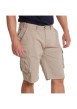 Thumbnail Short cargo en coton beige uni coupe regular fit avec quatre poches - Image 4