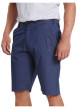 Thumbnail Short en coton bleu uni à coupe chino et une fermeture zippée boutonnée - Image 2