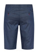 Thumbnail Short en coton bleu uni à coupe chino et une fermeture zippée boutonnée - Image 3