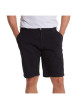 Thumbnail Short chino en coton noir uni coupe regular fit à fermeture zippée avec bouton - Image 4