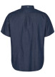 Thumbnail Chemise en coton brut unie avec une coupe droite et un col américain - Image 4
