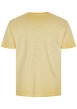Thumbnail T-shirt en coton jaune effet chiné à col rond coupe droite avec logo - Image 2