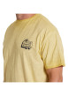 Thumbnail T-shirt en coton jaune effet chiné à col rond coupe droite avec logo - Image 3