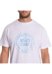 Thumbnail T-shirt en coton blanc uni avec une coupe droite et un col rond - Image 3