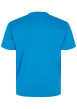 Thumbnail T-shirt en coton bleu uni avec une coupe droite et un col rond - Image 4