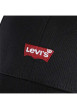 Thumbnail Casquette en coton noire en jean à coupe strapback avec logo de la marque - Image 4