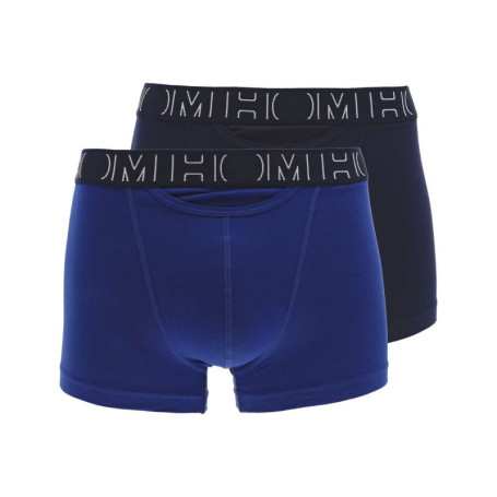 Lot de 2 Boxers classique en coton bleu uni...