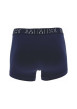 Thumbnail Lot de 2 Boxers classique en coton bleu uni avec une coupe fermée - Image 5