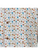 Thumbnail Chemise en coton blanche imprimée par des visages avec un col français - Image 3