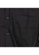 Thumbnail Chemise en coton noire unie avec un col français et une coupe regular fit - Image 3