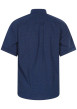 Thumbnail Chemise en coton marine imprimé avec une coupe droite et un col boutonné - Image 2
