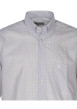 Thumbnail Chemise en coton blanche imprimé avec un col boutonné et une coupe droite - Image 3