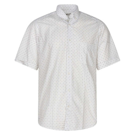 Chemise blanche imprimé avec une coupe droite...