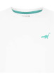 Thumbnail T-shirt en coton blanc uni avec une coupe droite et un col rond - Image 3