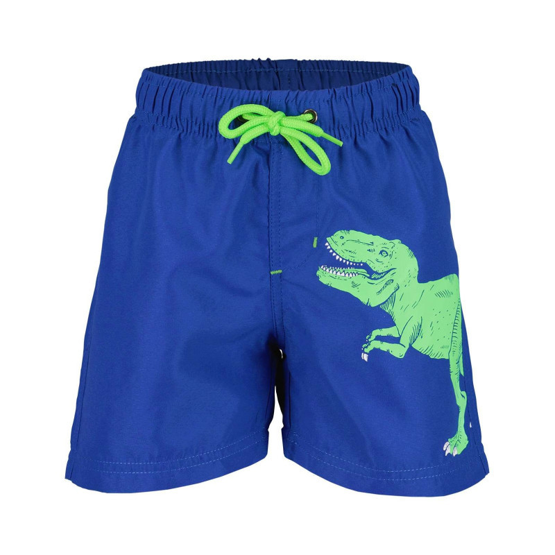 Blue Seven - Short De Bain Bleu électrique Uni Avec Imprimé Dinosaure Vert Sur Le Côté - Bleu électrique Blue Seven - Short De Bain Bleu électrique Uni Avec Imprimé Dinosaure Vert Sur Le Côté - Bleu électrique