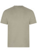 Thumbnail T-shirt kaki uni avec nom de la marque brodé à l'avant et une coupe droite - Image 2