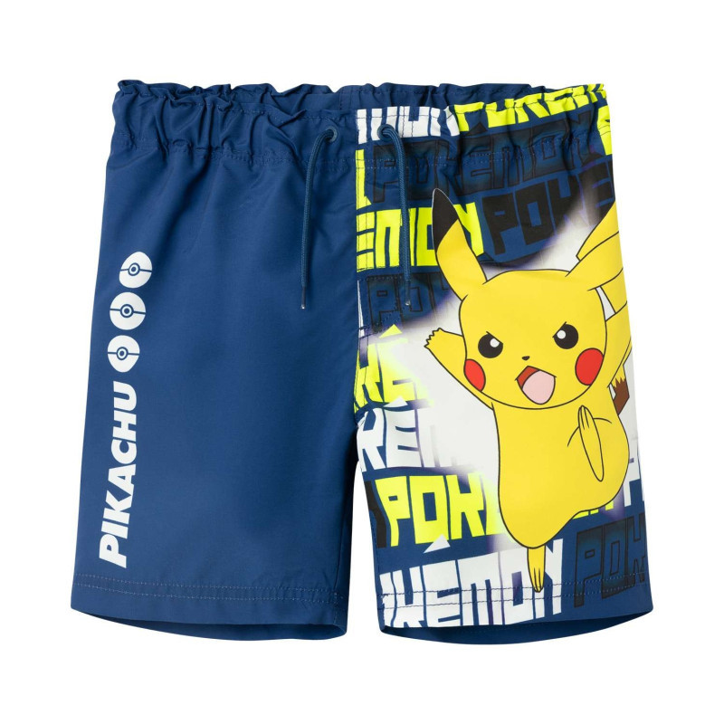 Name It - Short De Bain Bleu Imprimé Pokémon Avec Personnage Emblématique - Bleu Name It - Short De Bain Bleu Imprimé Pokémon Avec Personnage Emblématique - Bleu