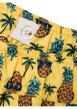 Thumbnail Short de bain jaune imprimé ananas avec une taille élastiquée et un lien - Image 3