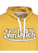 Thumbnail Sweat jaune uni avec une coupe droite et un col à capuche ajustable - Image 3