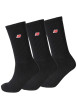Thumbnail Lot de 3 paires de chaussettes noires hautes avec logo iconique