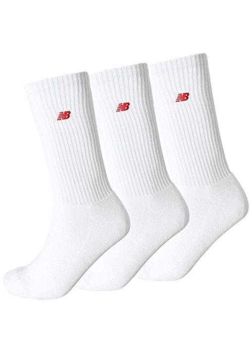 Lot de 3 paires de chaussettes blanches hautes avec le logo iconique