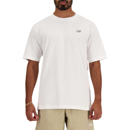 T-shirt en coton blanc uni avec une coupe...