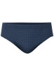 Thumbnail Slip en coton bleu marine avec un imprimé à pois blancs et une coupe fermée - Image 2