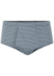 Thumbnail Slip en coton gris clair avec un imprimé géométrique et une coupe ouverte - Image 2